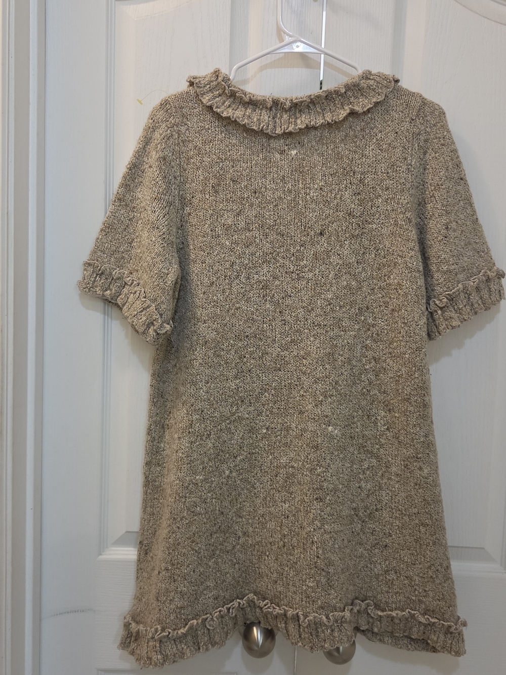 Fever Ruffled Knit Short-Sleeve Top — XL - Picture 7 of 8